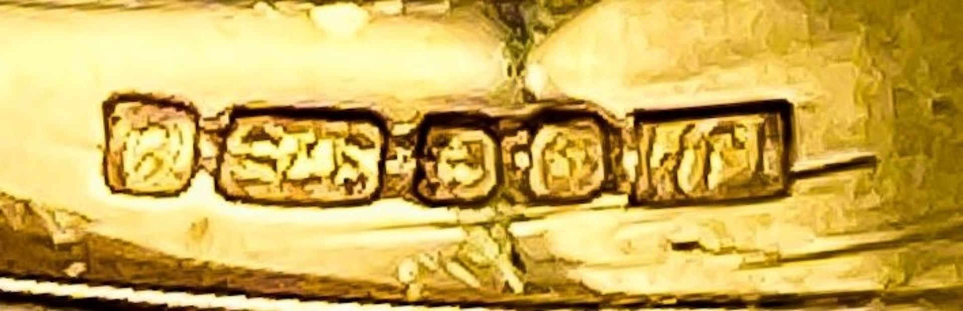A 9K YELLOW GOLD, DIAMOND SET, MASONIC SYMBOL RING. 2.5G. SIZE R. - Image 5 of 5