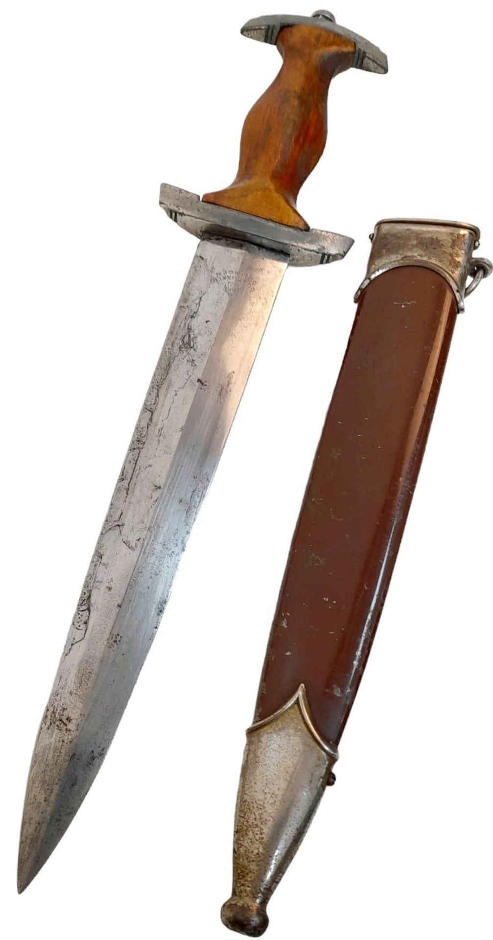 Early 3rd Reich S.A Dagger. Rare Maker Gust Häker. Found in a Berlin Attic. - Bild 3 aus 6