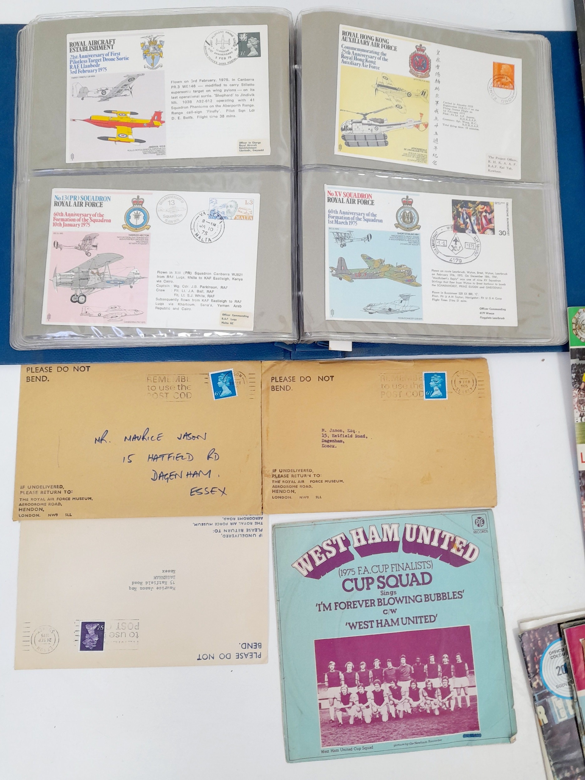 A Vintage Selection of Football Programs and 1st Day Covers. Ref: 016767 - Image 2 of 3