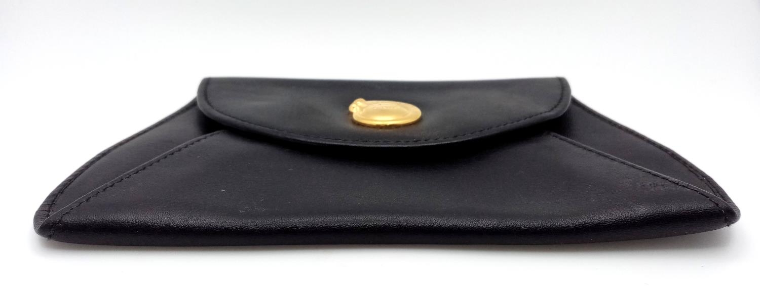 A Cartier Black Panther Coin Pouch. Leather exterior with gold-toned hardware and press stud - Image 3 of 10