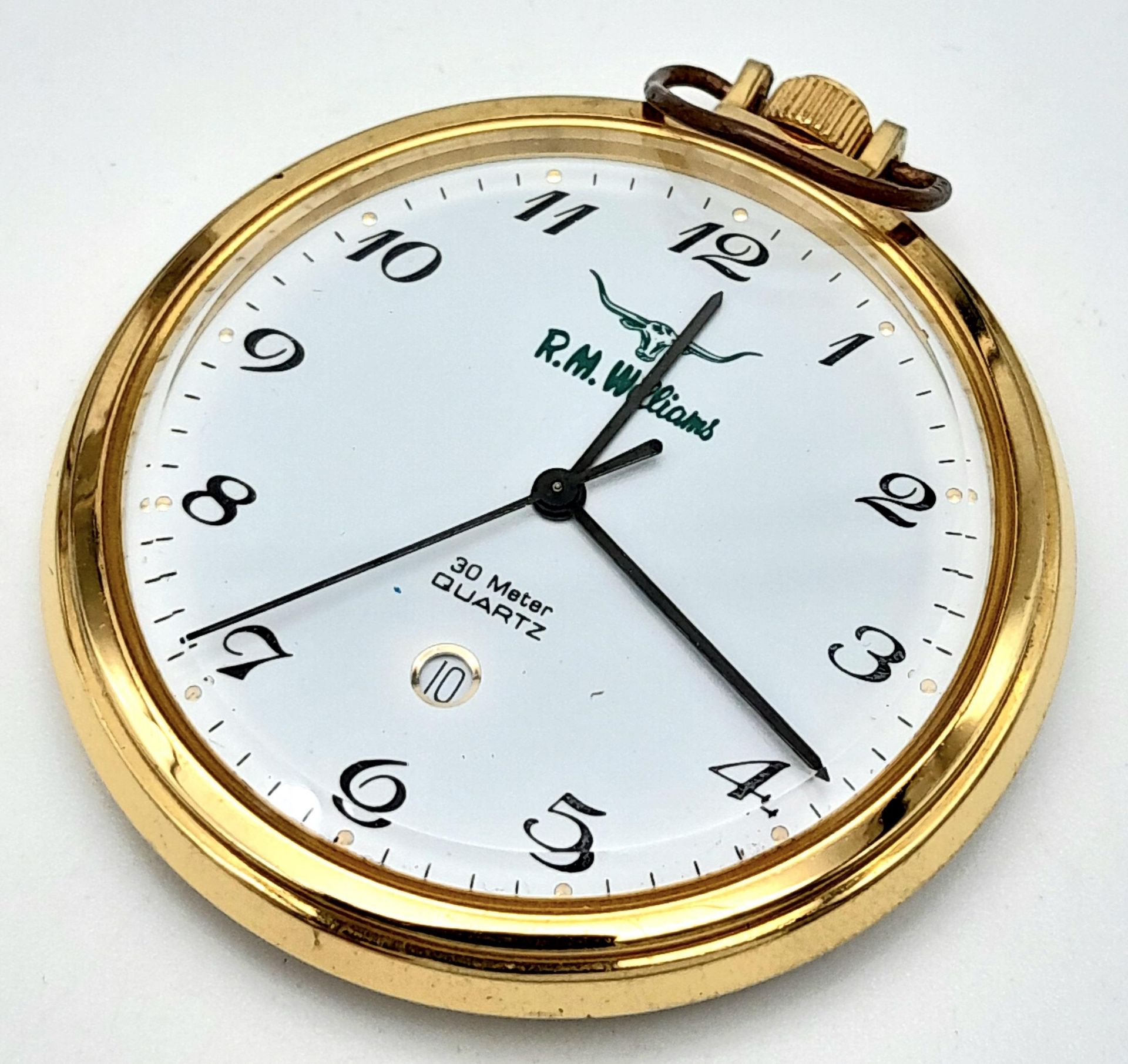 A Parcel of Three Men’s Watches Comprising; 1) a Gold Tone Quartz Date Pocket Watch by RM - Bild 2 aus 7