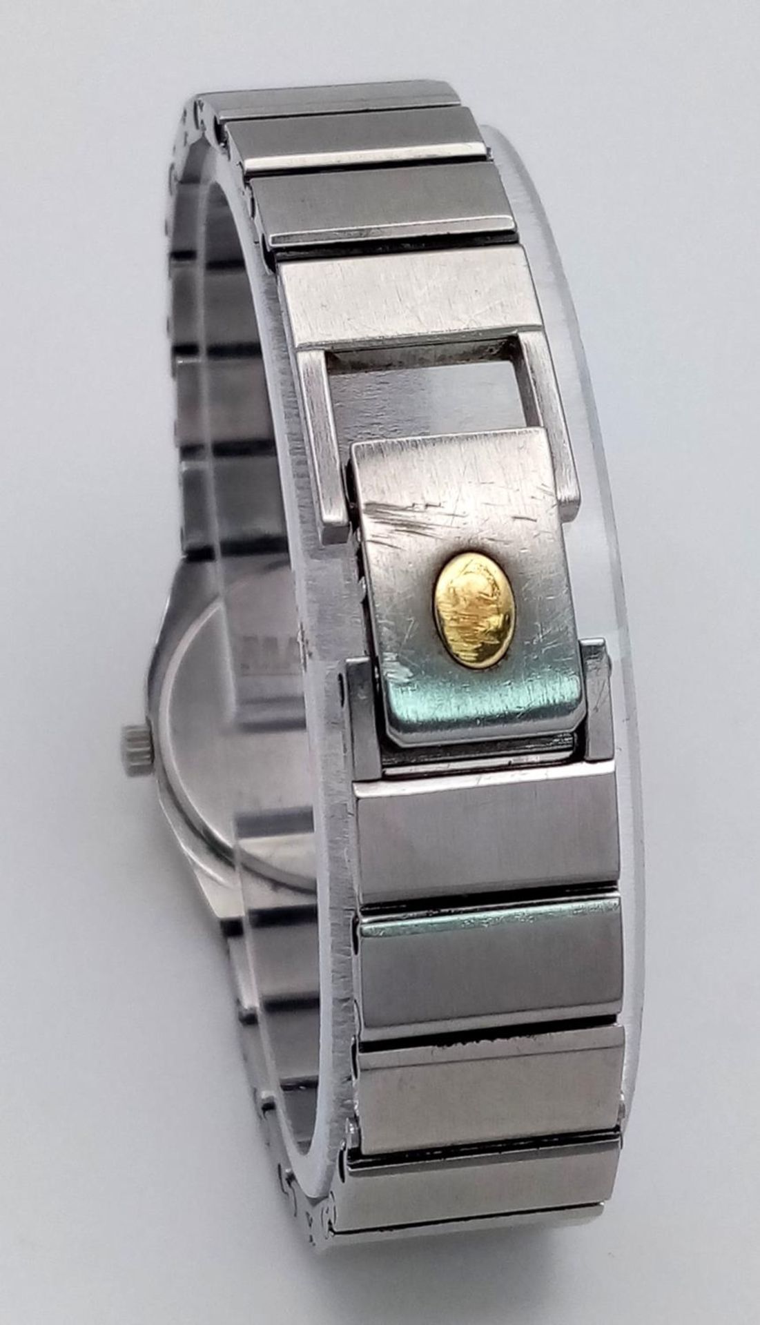 A Concord Quartz Ladies Watch. Stainless steel bracelet and case - 24mm. Black dial. In working - Bild 4 aus 5