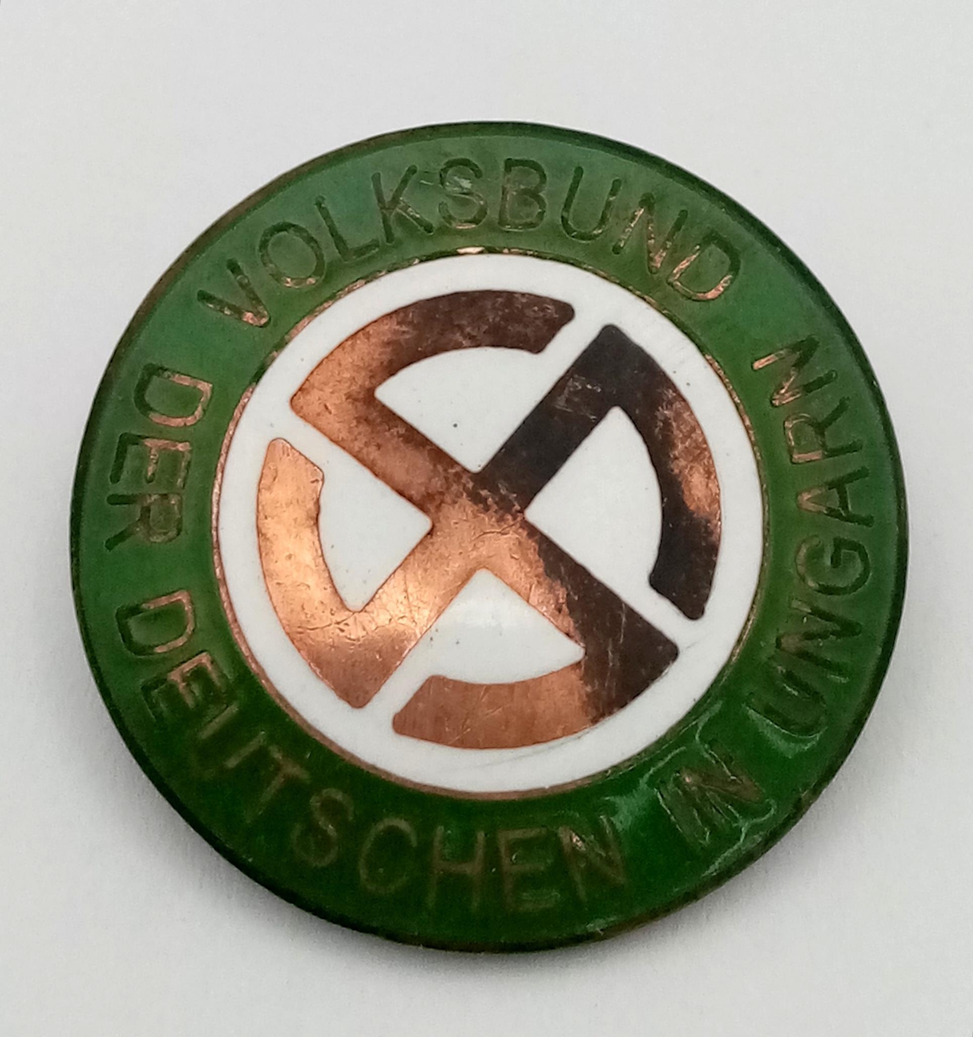 3rd Reich League of German People in Hungary Lapel Pin.