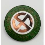 3rd Reich League of German People in Hungary Lapel Pin.