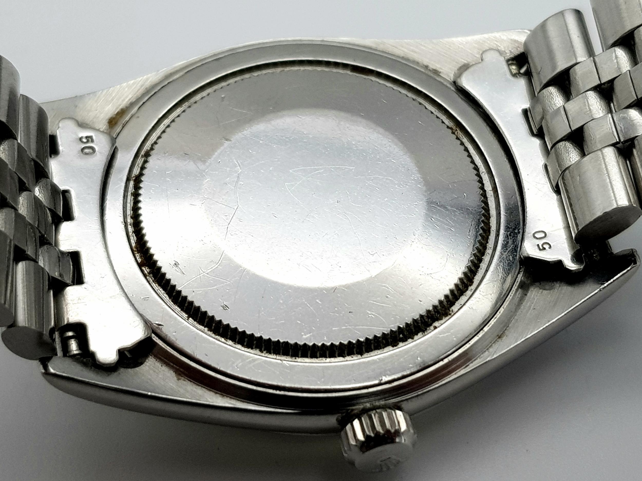 A Very Collectible Vintage (1950s) Rolex Precision Automatic Gents Watch. Stainless steel bracelet - Image 5 of 7