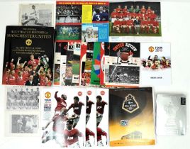 Collection of Manchester United programmes and other items including sealed limited edition 2-Disc