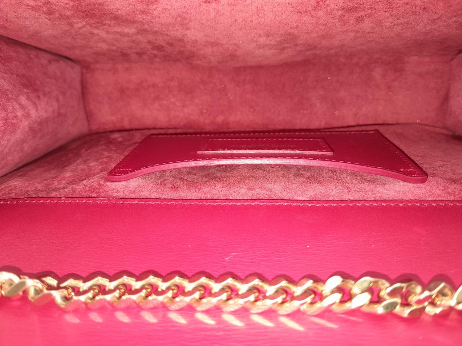 A YSL Red Kate Tassel Crossbody Bag. Leather exterior with gold-toned hardware, the iconic YSL logo, - Image 6 of 12