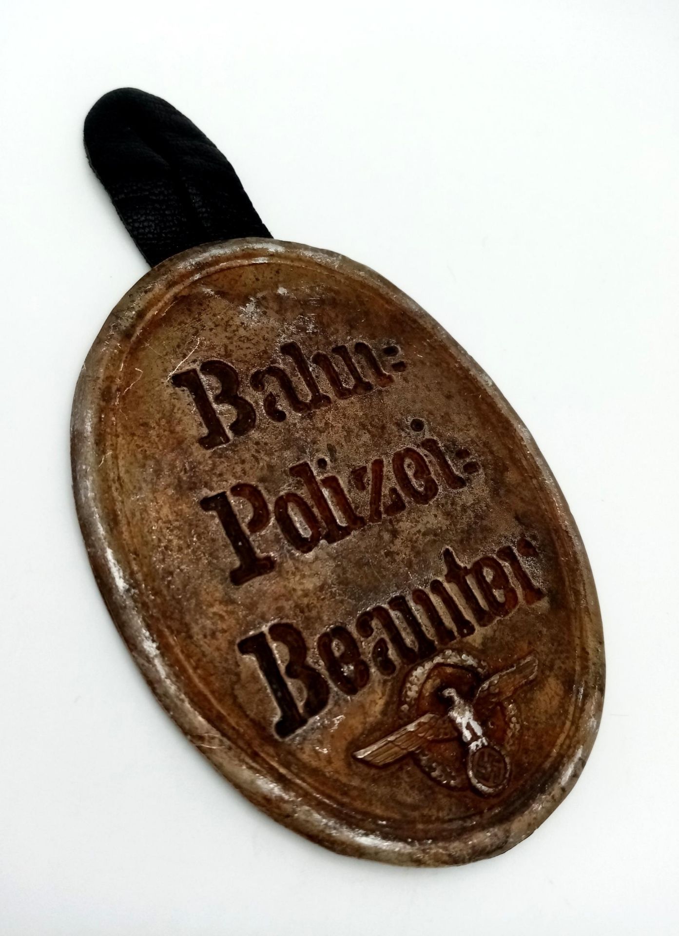 3rd Reich Railway Police Official ID Fob, - Image 3 of 3