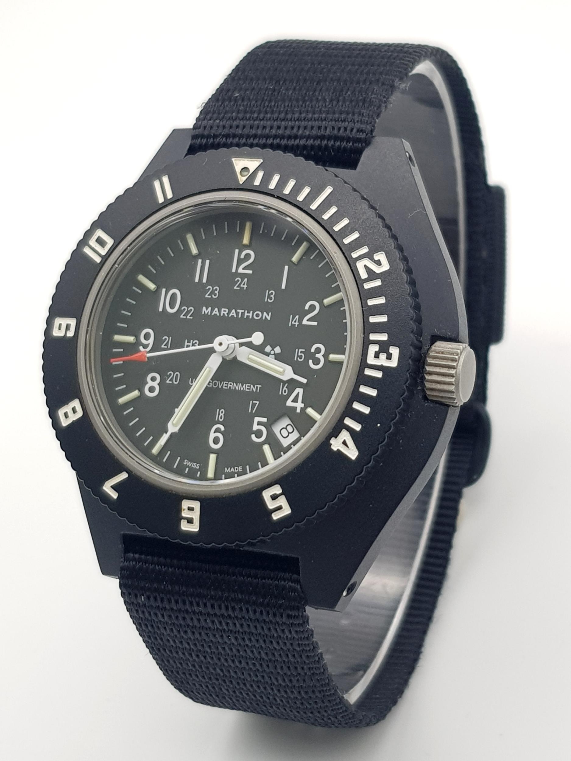 An Unworn, Full Military Specification, US Government Quartz Pilots/Navigator Date Watch by