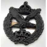 WW2 Rare Prototype Black Plastic Economy Army Air Corps Badge. Later to be made in silver and a