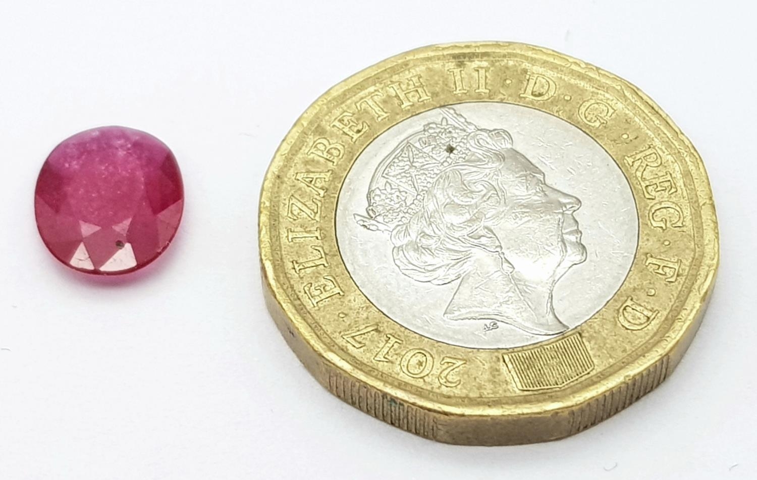 A 1.66ct Natural Ruby Gemstone - GFCO Swiss Certified. - Image 4 of 5