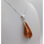 An Unworn, Fully Certified Limited Edition (1 of 50), Sterling Silver and Baltic Cognac Amber