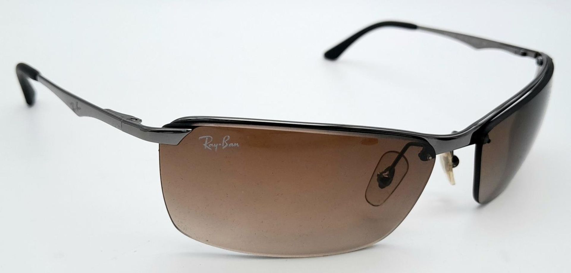A Pair of Ray Ban Sunglasses - With case that needs restitching. - Image 4 of 8