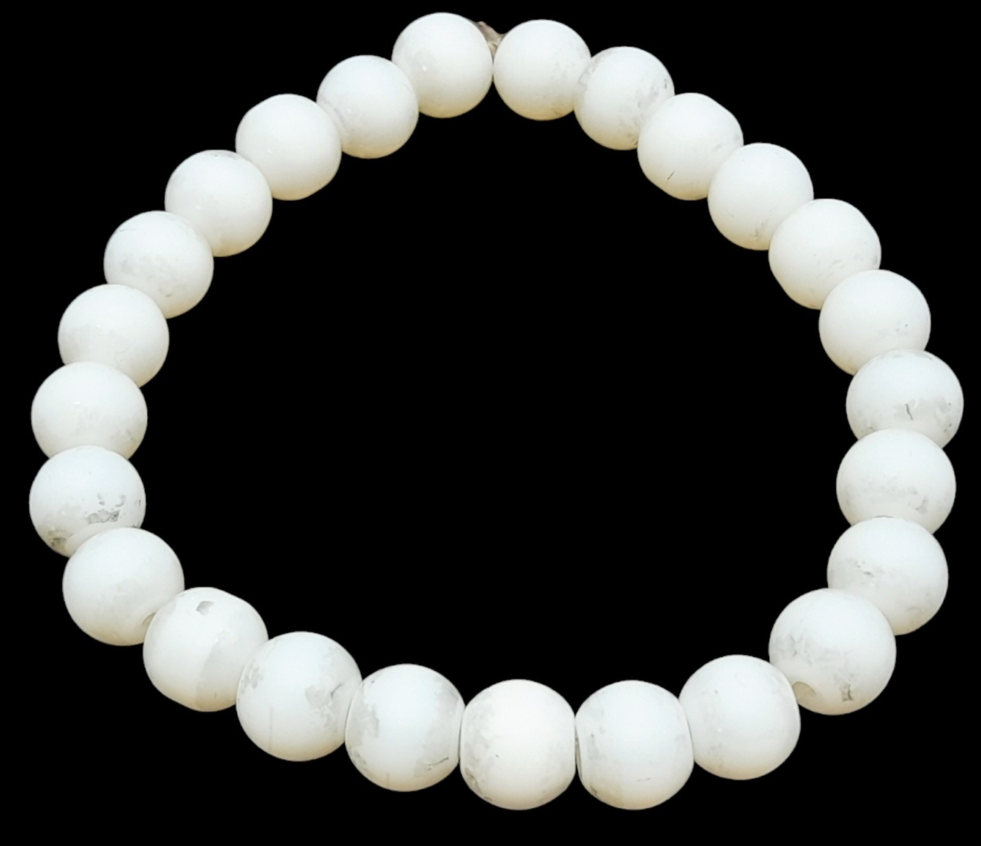 An Amazonite Expandable Bracelet. 7mm beads, 16g total weight.