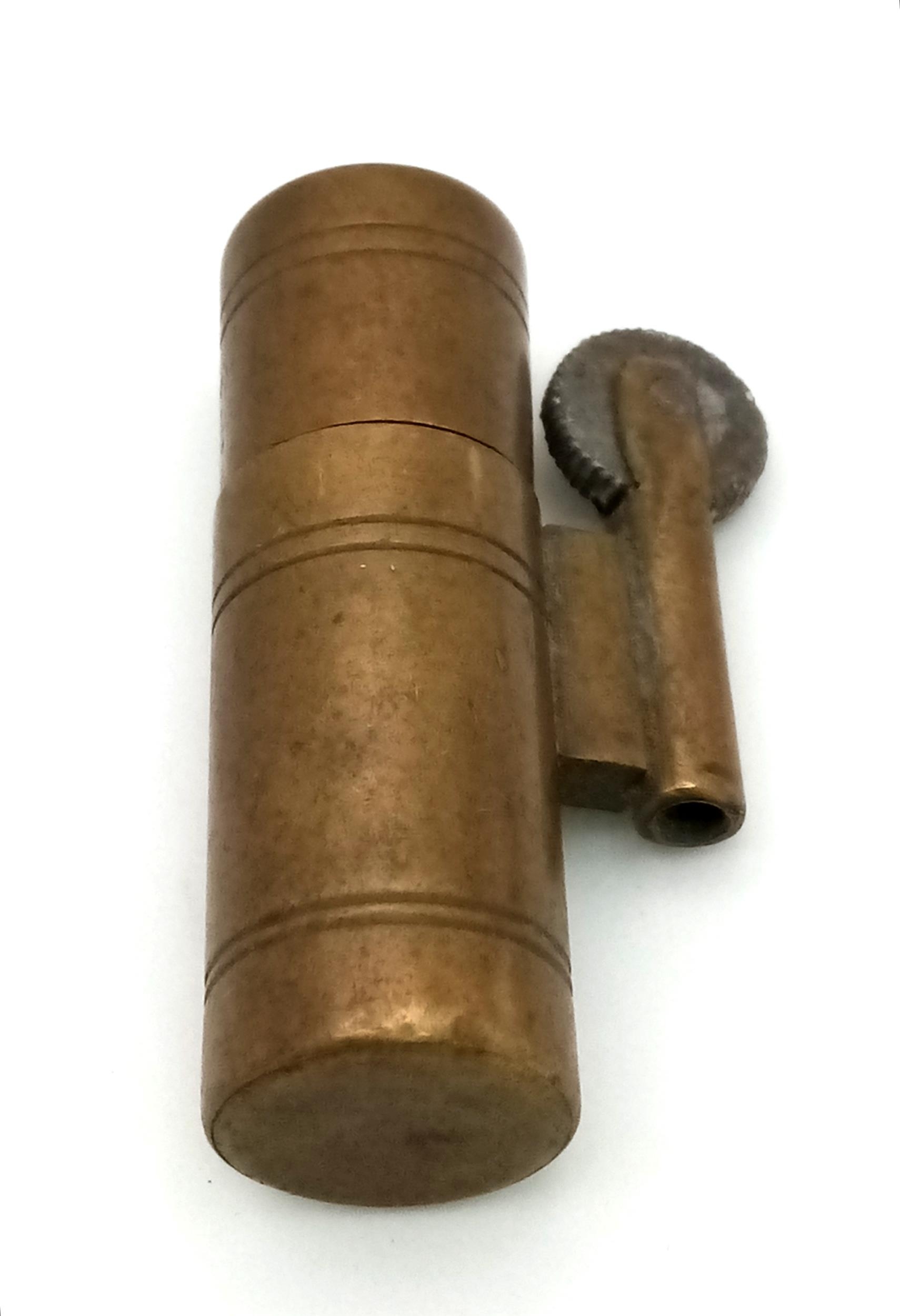 Original WW1 British Tommy Trench Lighter. Circa 1915. Small and compact could be lit in a cupped - Image 3 of 12