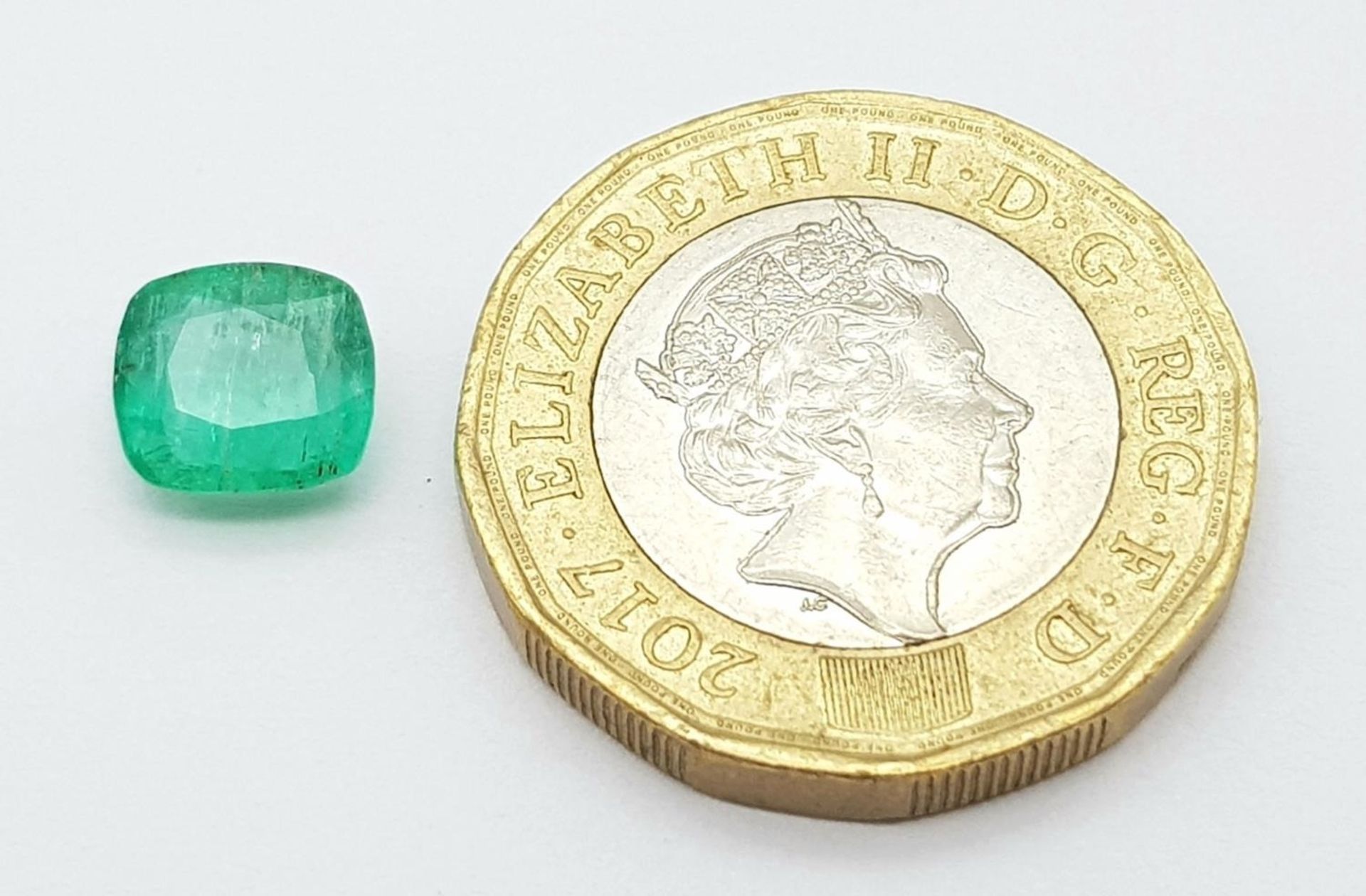 A 1.56ct Afghanistan Panjsher Mines Rare Emerald - GFCO Swiss Certified. - Image 4 of 5