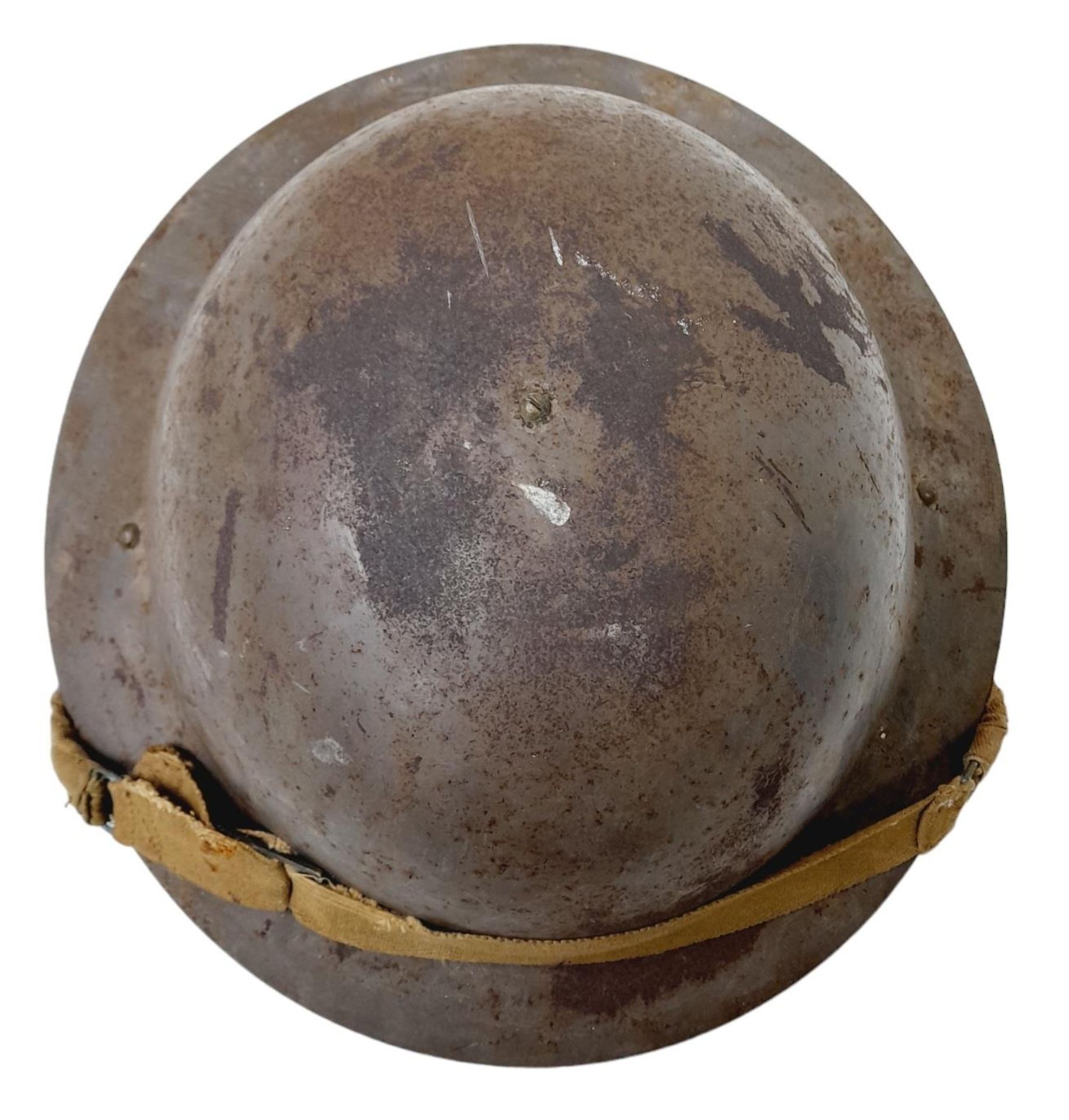 Rare 1941 Dated WW2 British Raw Edge Mk II Helmet. These were made by Briggs Motor Bodies Ltd of - Image 4 of 5