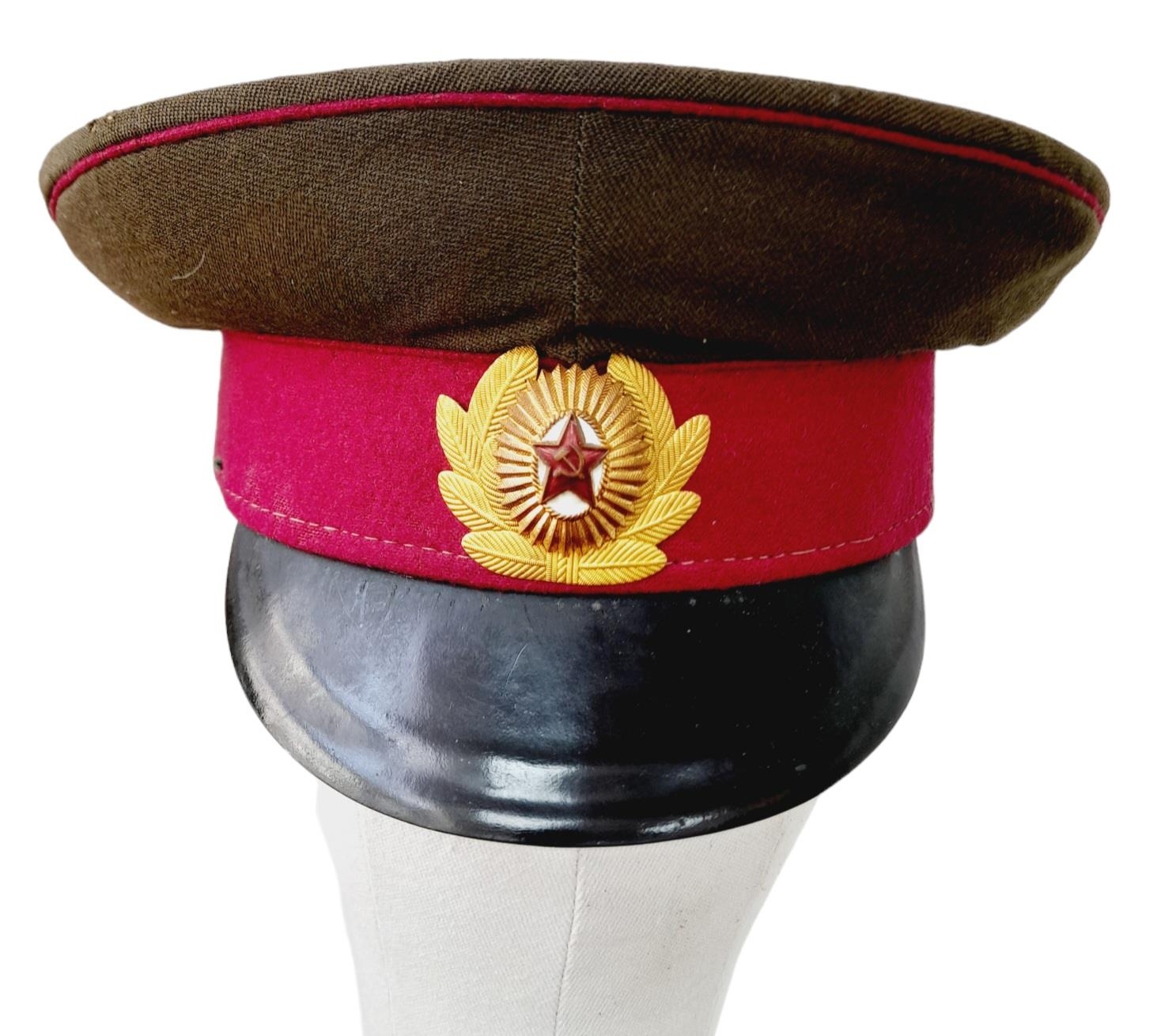 Cold War Period 1962 Dated Officers Visor Cap from a Motorised Infantry Unit.