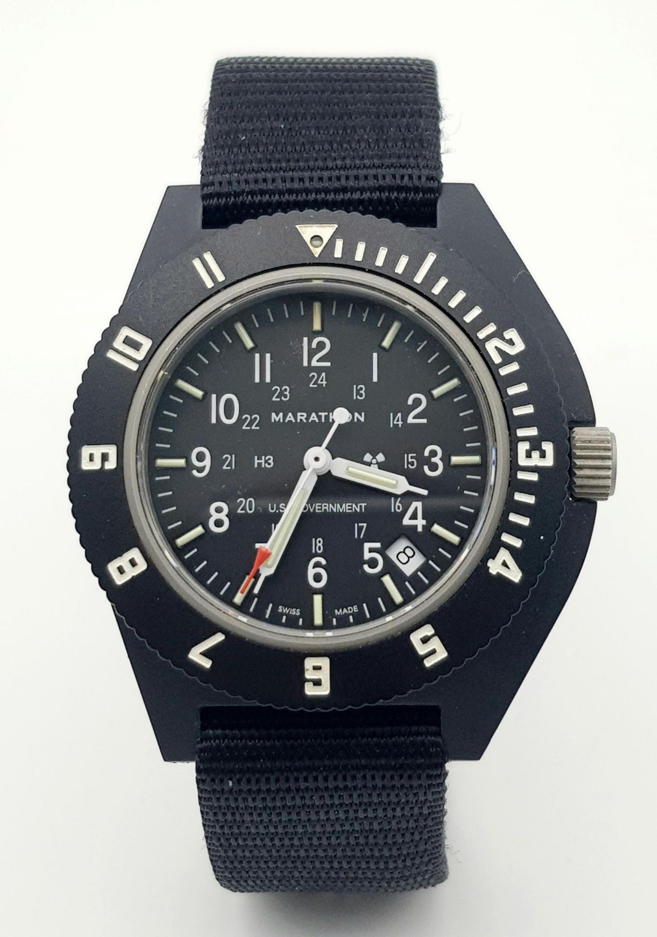 An Unworn, Full Military Specification, US Government Quartz Pilots/Navigator Date Watch by - Image 2 of 6