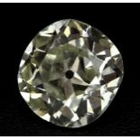 AN OLD CUT/EUROPEAN CUT LOOSE DIAMOND. 0.88ct, lovely clarity. 5.5mm diameter. Ref: 7420