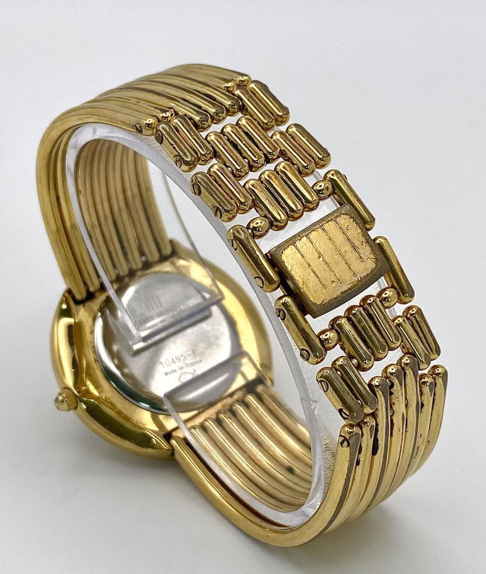 A Michel Herbelin Gold Plated Quartz Ladies Watch. Circular case diameter - 32mm. Mother of pearl - Image 5 of 6