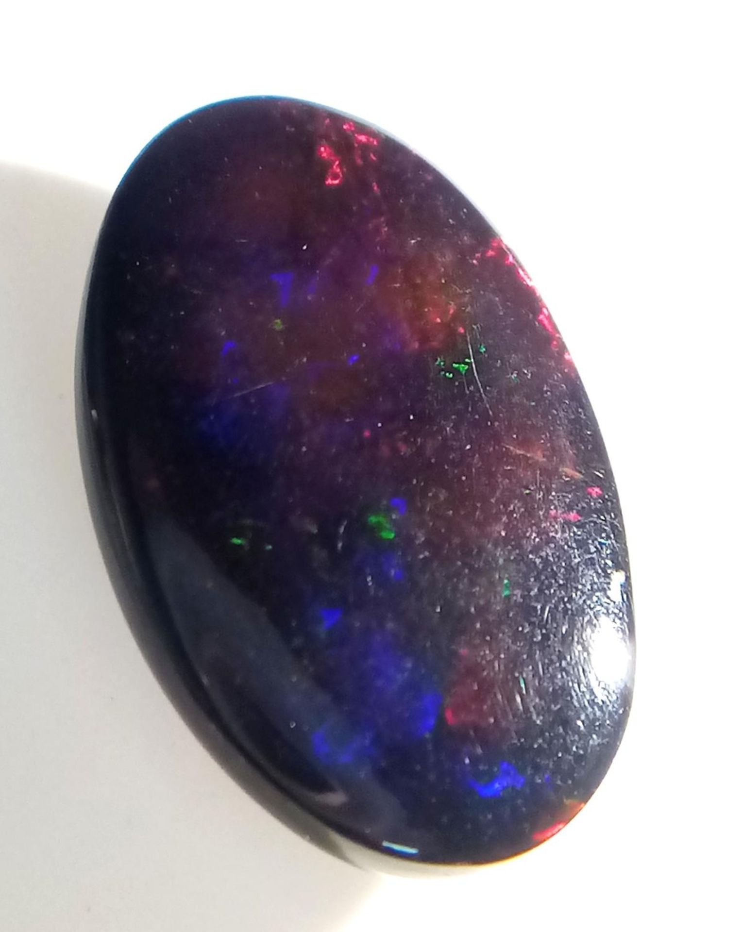 A 10.33ct Ethiopian Black Fire Opal - GFCO Swiss Certified. - Bild 3 aus 5