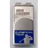 AN EUROPEAN TOUR 2015 MEMBERS MONEY CLIP 26.9G , 47MM X 21MM. ref: CHALK 9002