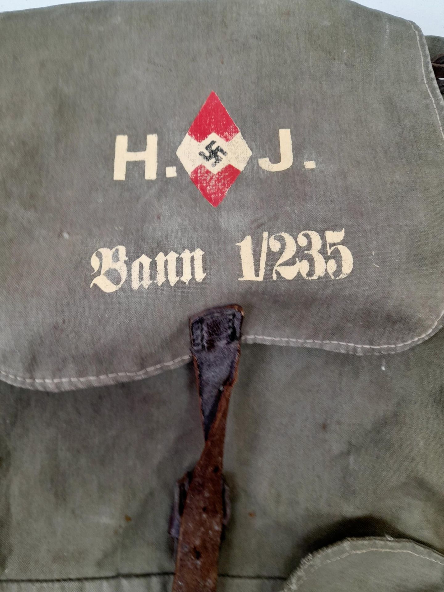 3rd Reich Hitler Youth Back Pack. - Image 4 of 6