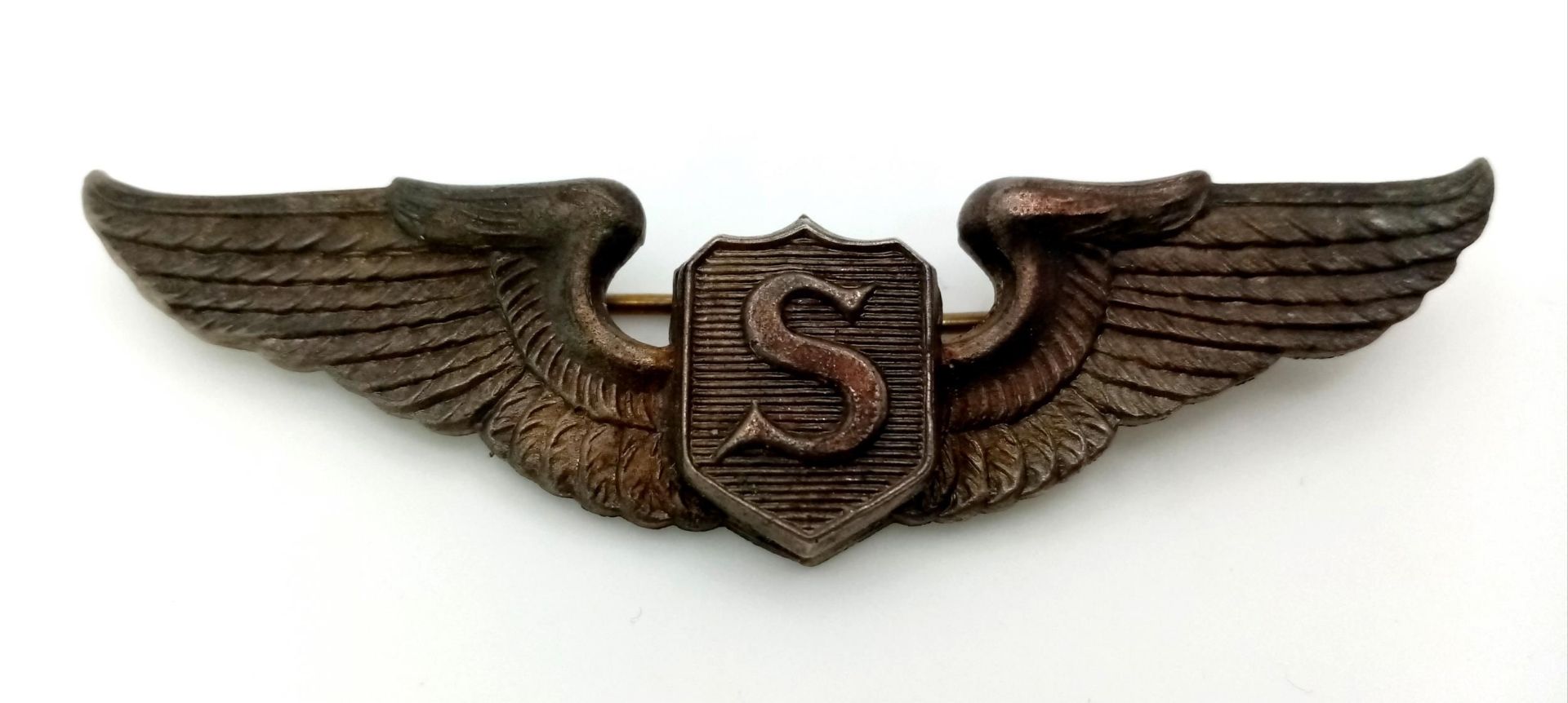 WW2 US Service Pilots Wings. Un-marked.