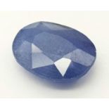 A 6.50ct African Blue Sapphire - AIG Certified.