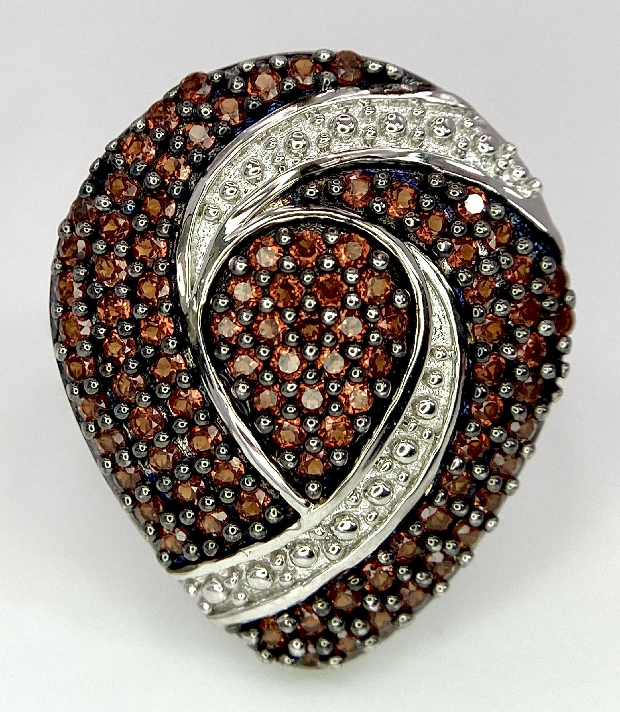 A Stunning, Unworn, Fully Certified Limited Edition (1 of 50), Sterling Silver and Anthill Garnet - Image 4 of 7