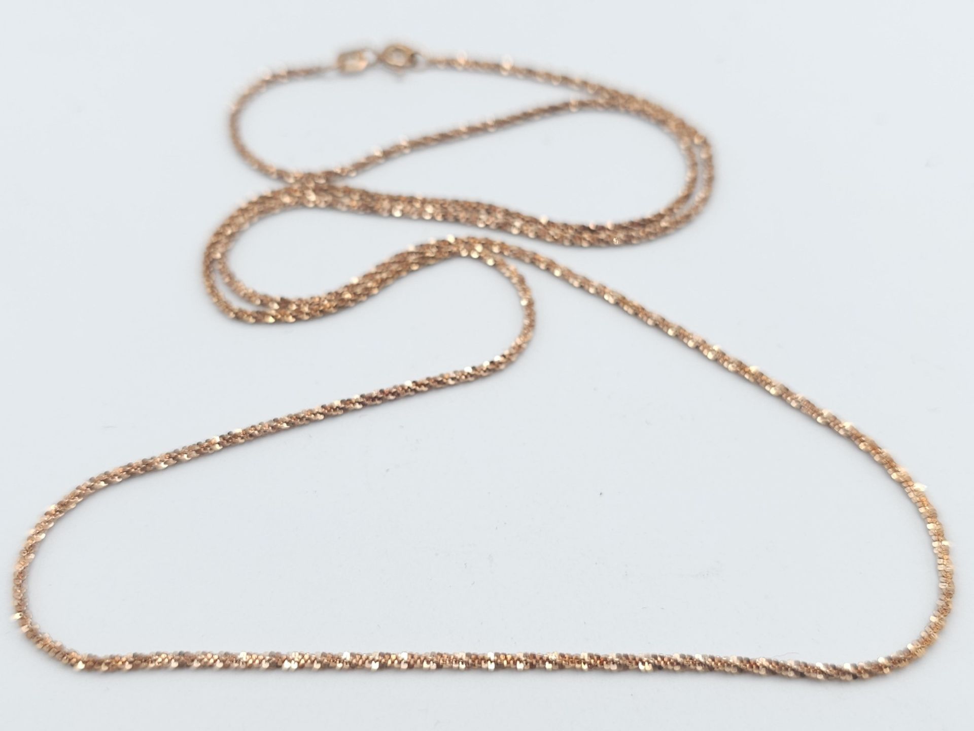 A Parcel of 4 x 60cm Length Unworn Rose Gold-Toned Sterling Silver Chain Necklaces. Comprising 3 x - Image 20 of 21