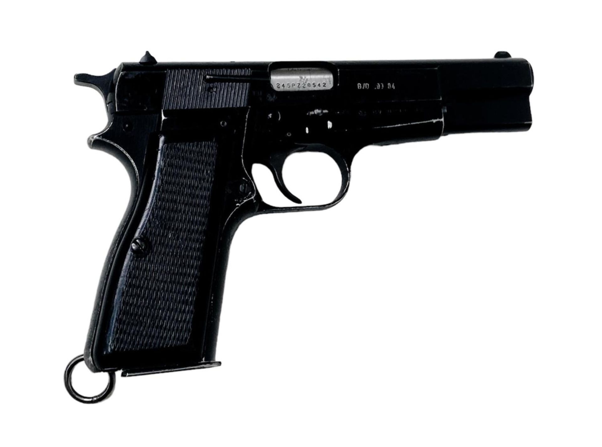 A Deactivated Browning Hi-Power 9mm Semi-Automatic Pistol. Comes with the latest EU deactivation - Bild 2 aus 8