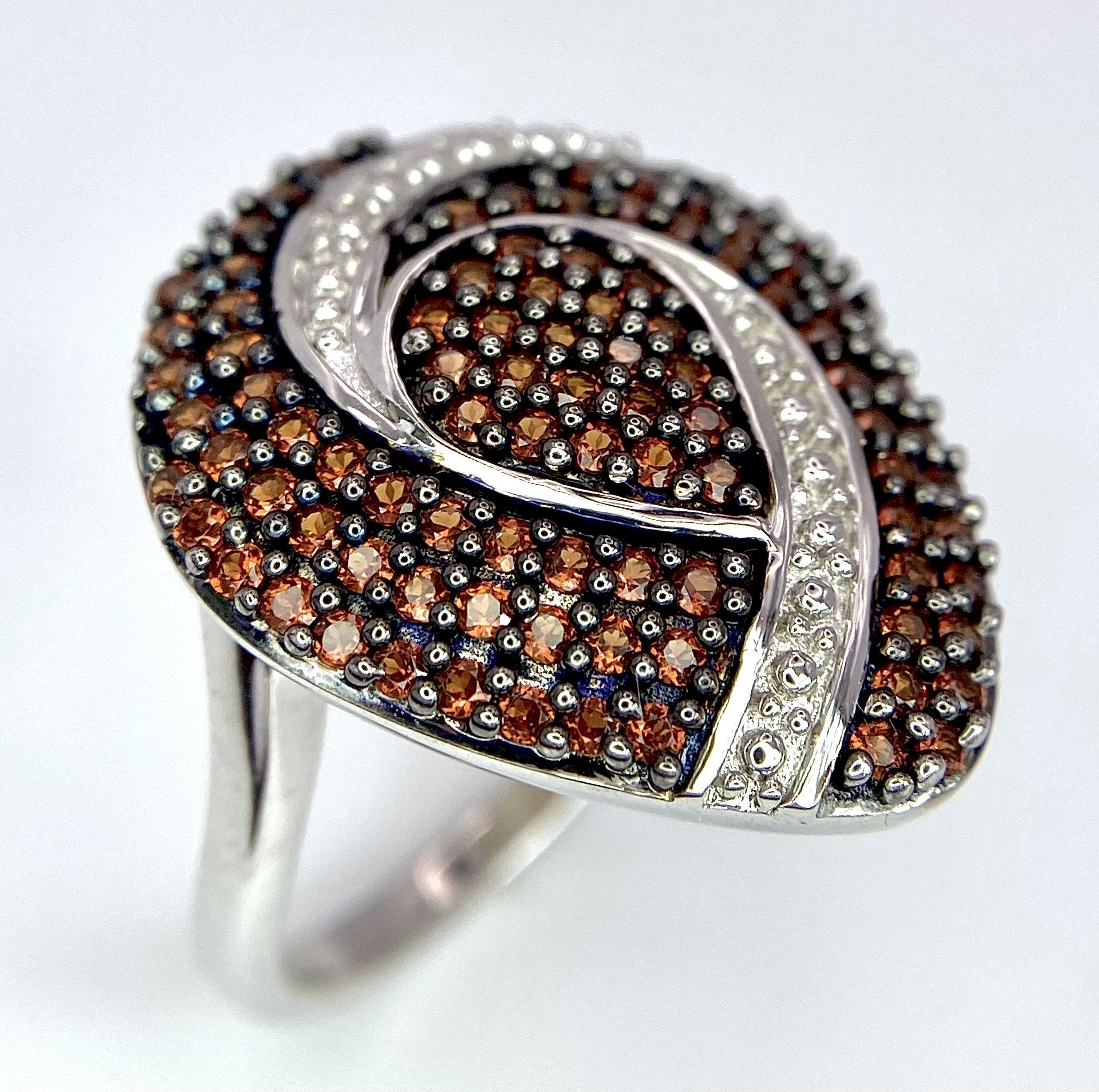 A Stunning, Unworn, Fully Certified Limited Edition (1 of 50), Sterling Silver and Anthill Garnet