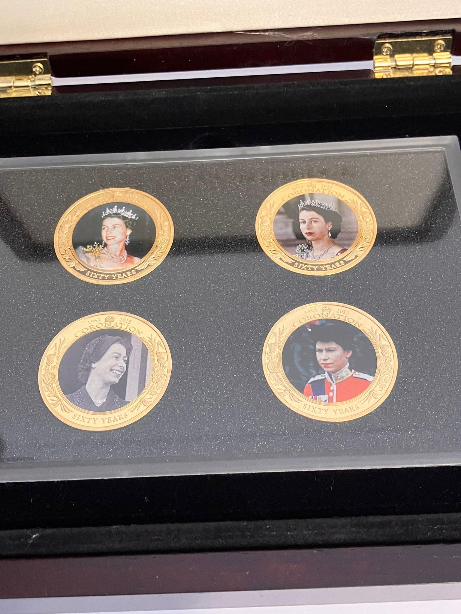 Westminster CORONATION JUBILEE PHOTO COIN SET. Complete with high quality display case. All coins - Image 2 of 6