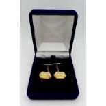 A Pair of Classic Vintage 9K Yellow Gold Cufflinks. 5.3g