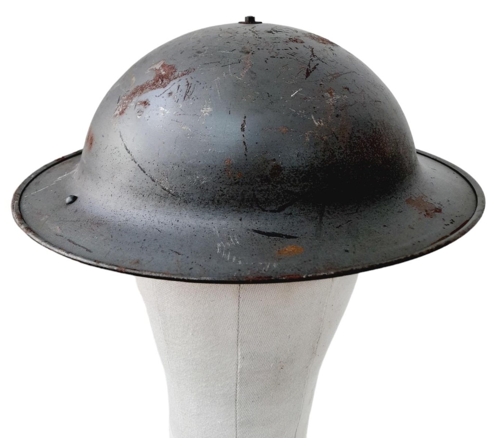 Scarce WW2 British Homefront Boy Scouts “War Service” Civilian Helmet. - Image 3 of 5