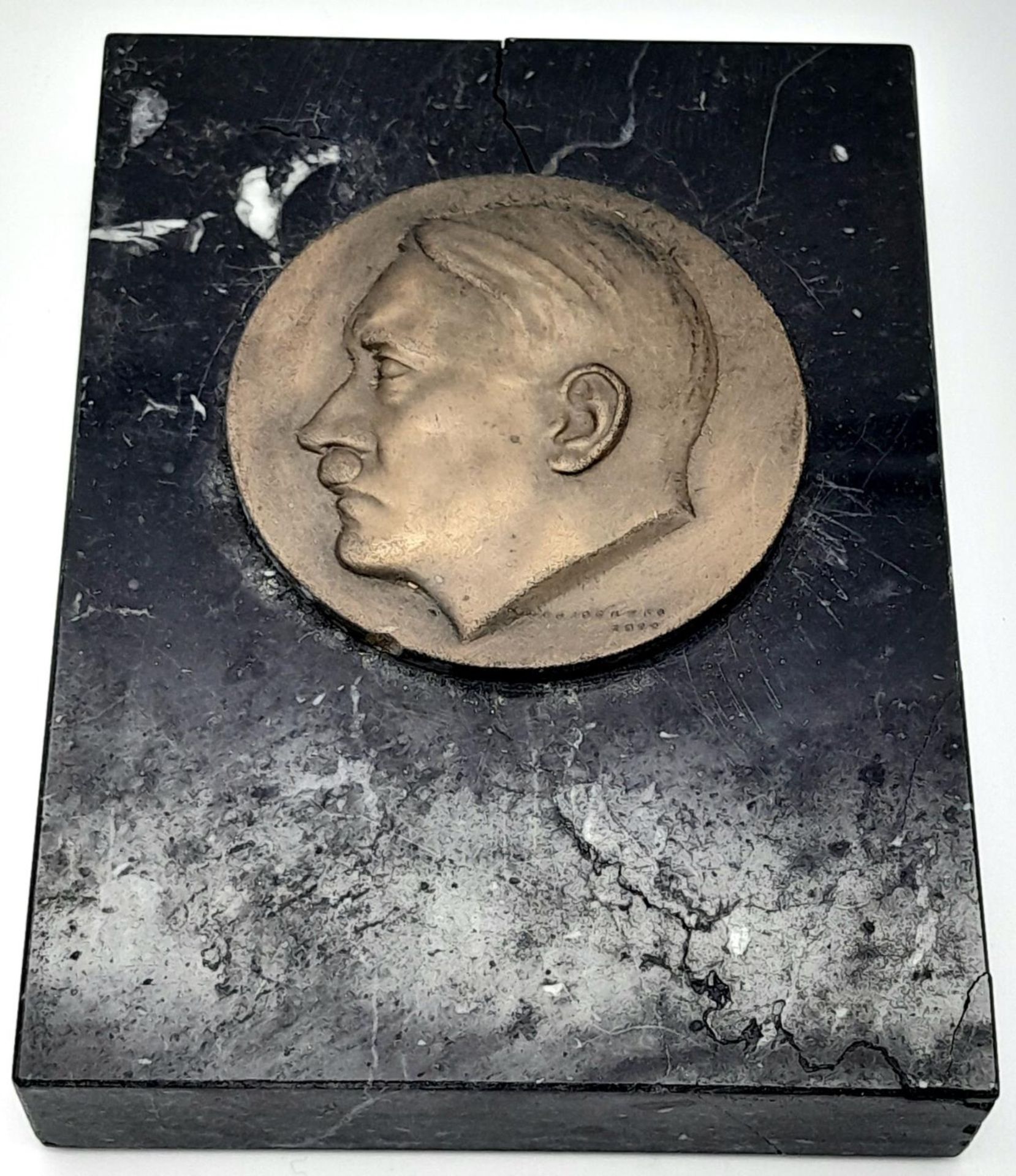 3rd Reich Hitler Plaque Paper Weight.