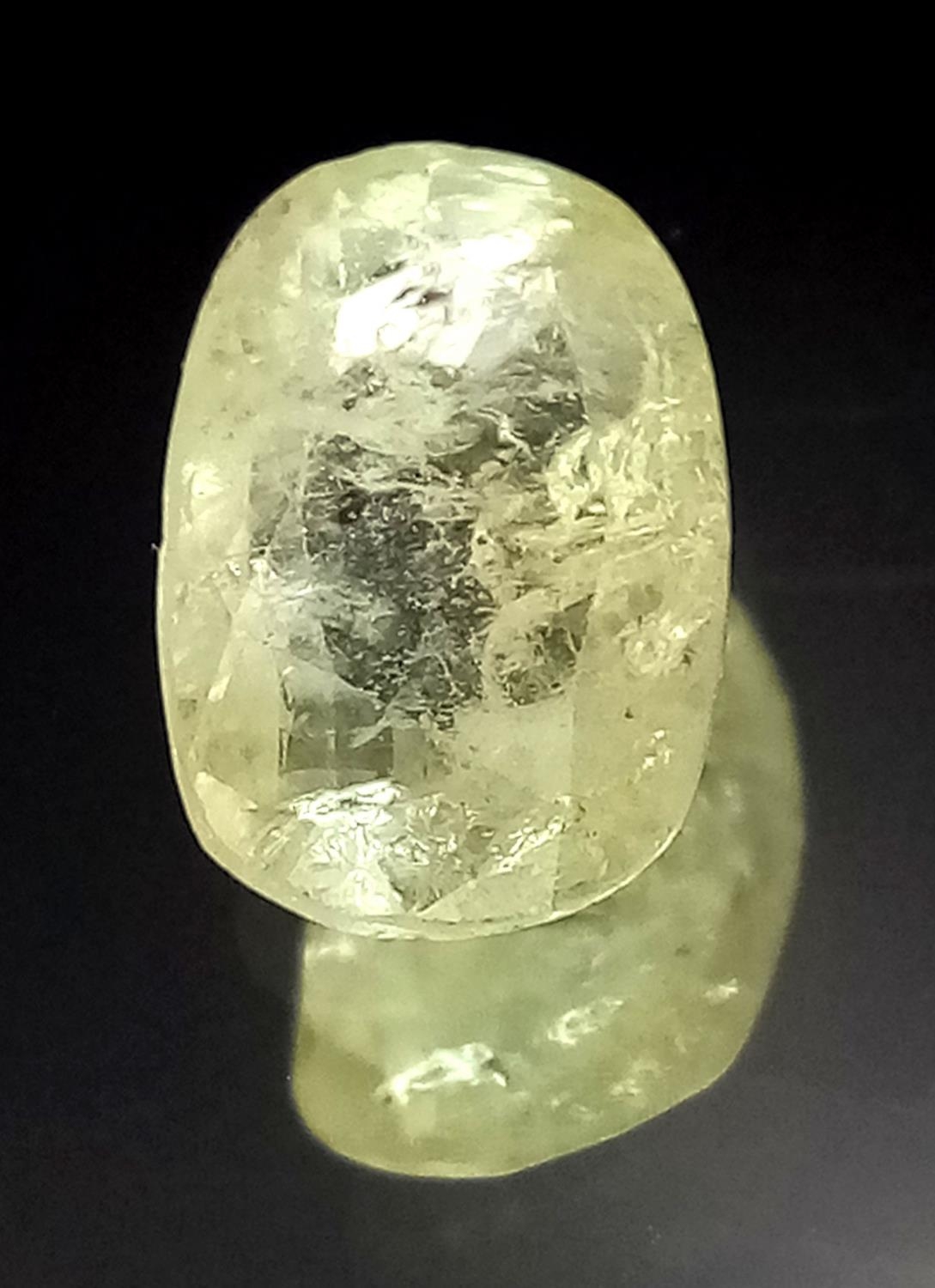 A 1.87ct Untreated Madagascar Yellow Sapphire - AIG Certified.