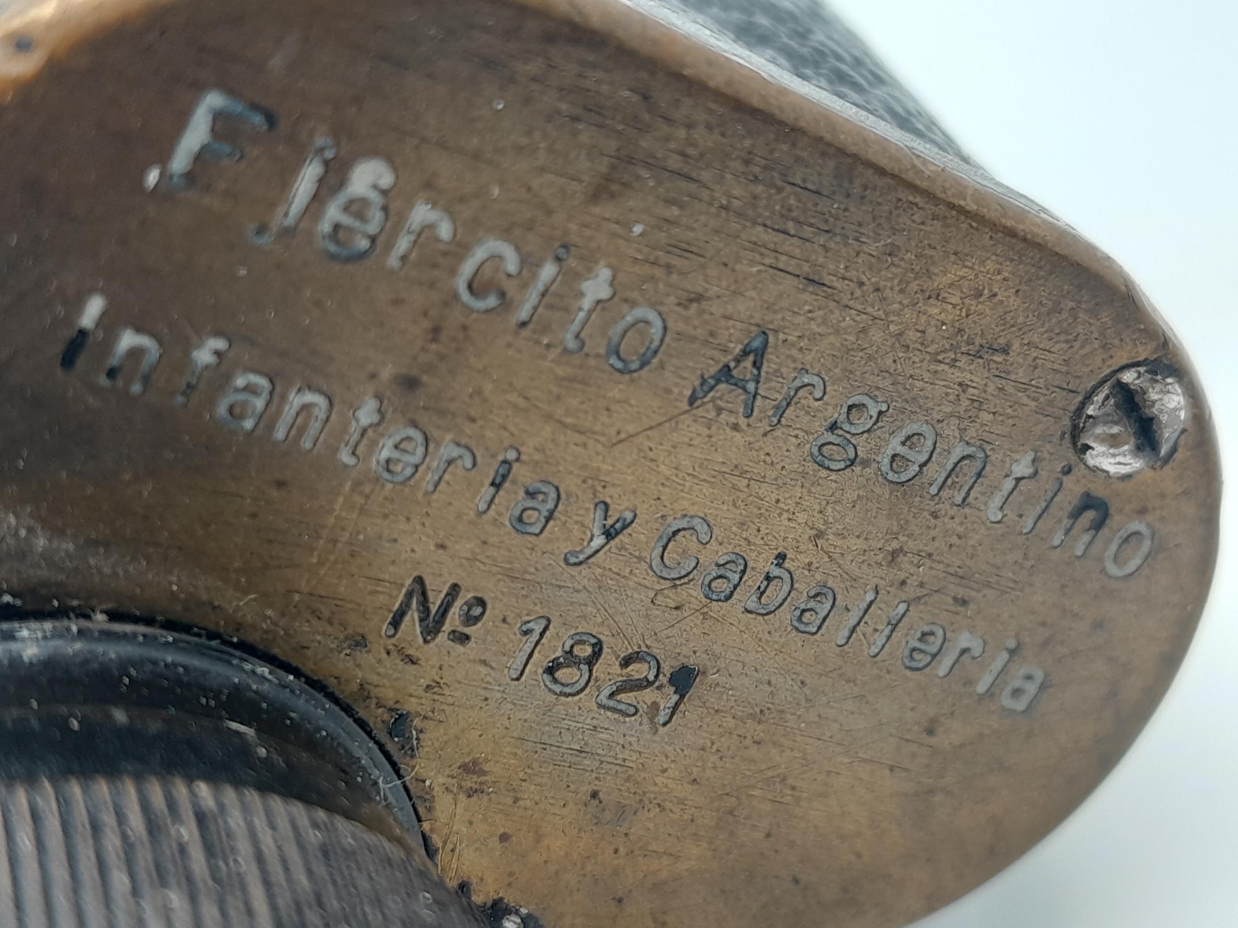 Genuine Falklands War Veteran Bring Back. Argentinian Binoculars taken from an Argentine Soldier - Bild 6 aus 6