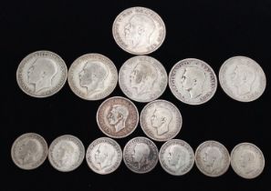 Pre 1947 Silver coins. 90g