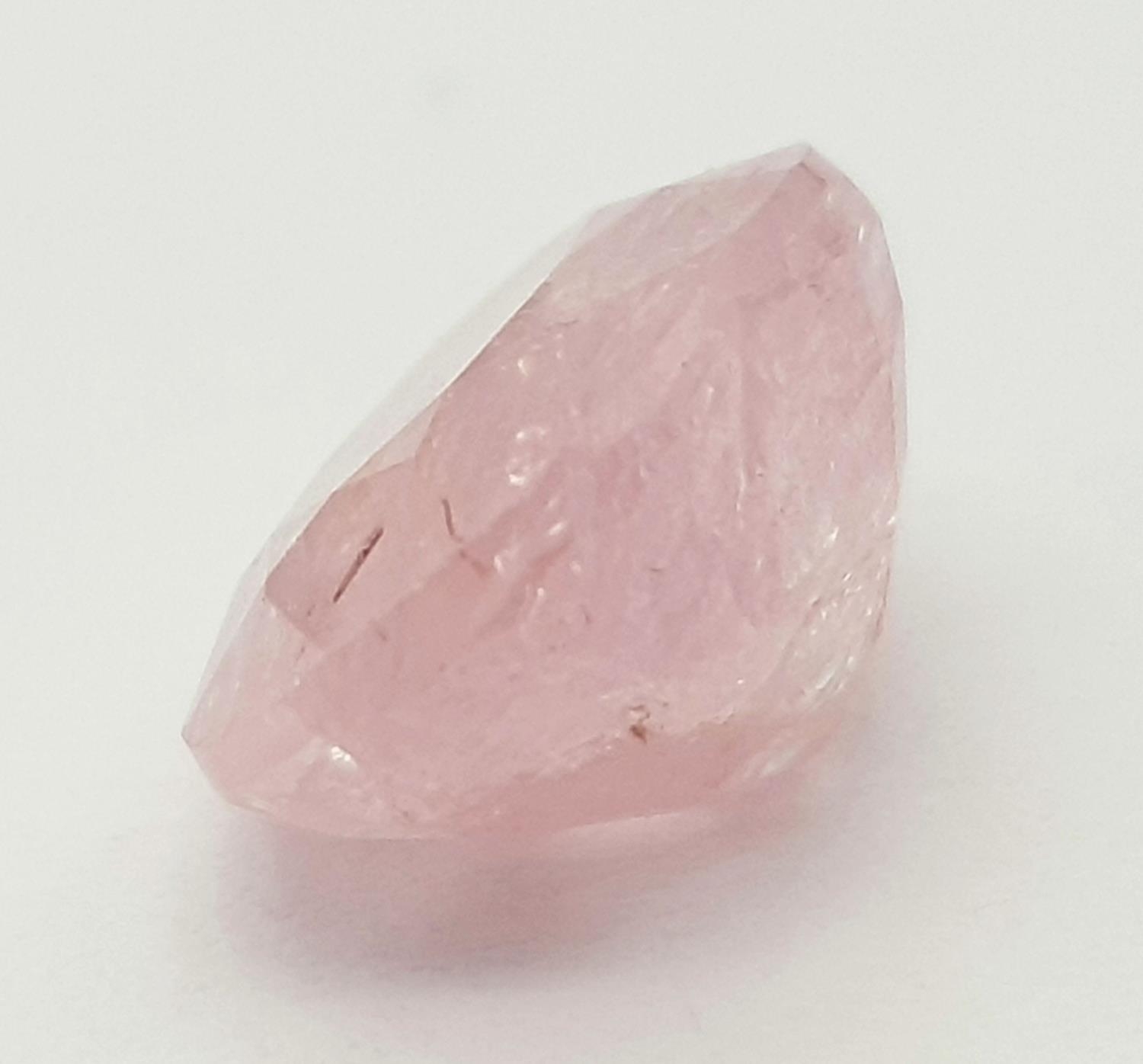 A 5.10ct Rare Peach-Pink Coloured Untreated Sapphire Gemstone - GFCO Swiss Certified. - Image 3 of 6