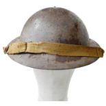 Rare 1941 Dated WW2 British Raw Edge Mk II Helmet. These were made by Briggs Motor Bodies Ltd of