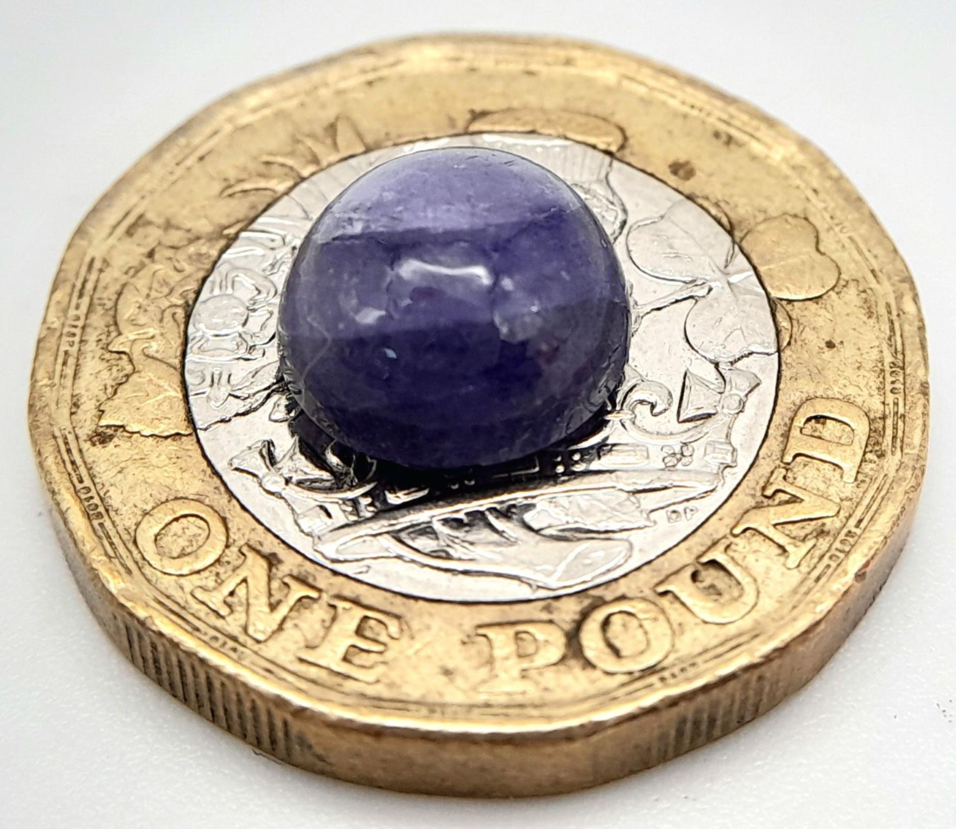 A 3.85ct Tanzanite Cabochon - GFCO Swiss Certified. - Image 3 of 4