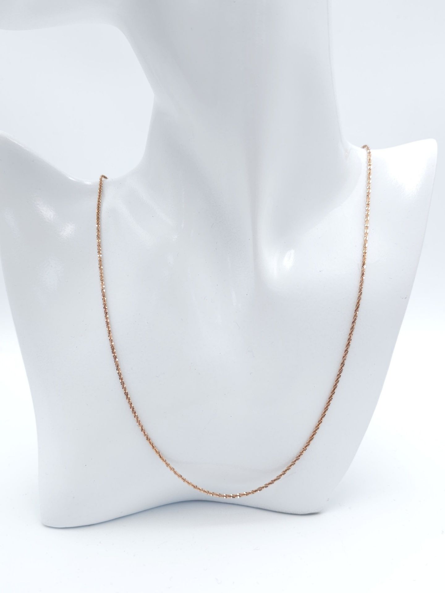 A Parcel of 4 x 60cm Length Unworn Rose Gold-Toned Sterling Silver Chain Necklaces. Comprising 3 x - Image 8 of 21