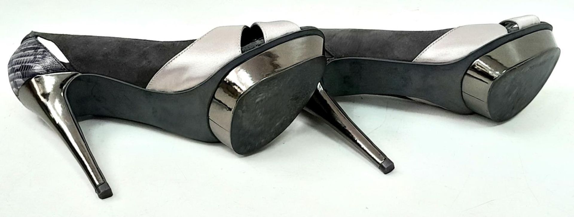 A pair of lightly used high heel (4") ladies shoes by Max Mara - Image 4 of 6