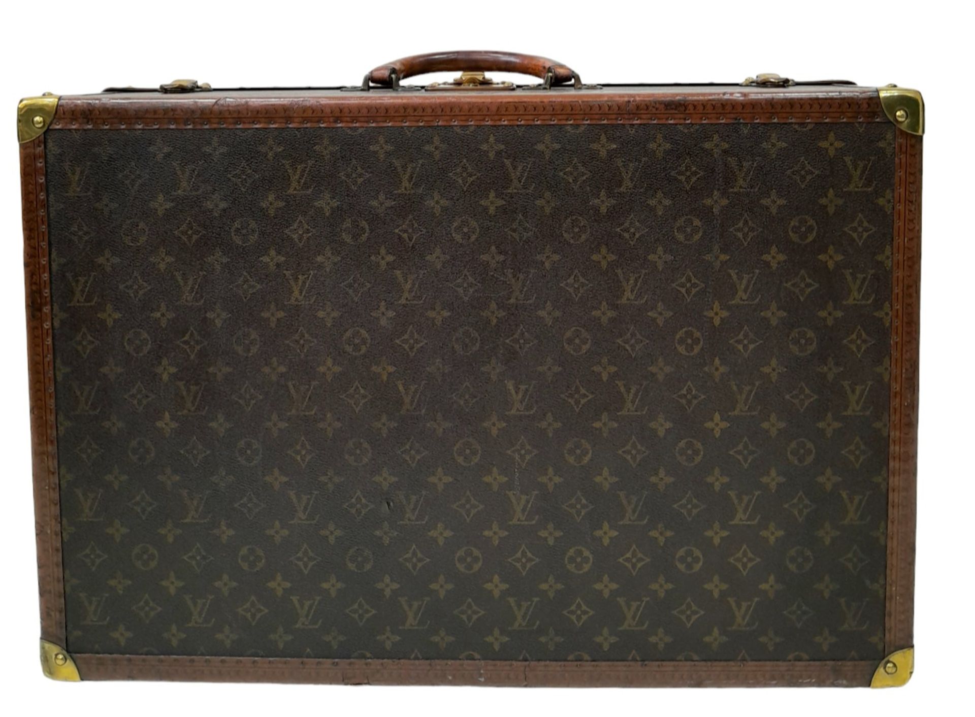 A Vintage Possibly Antique Louis Vuitton Trunk/Hard Suitcase. The smaller brother of Lot 38! - Bild 2 aus 12