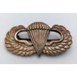 WW2 US Paratroopers Wings Made By Gaunt, London.