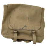 A British Army 1937 pattern webbing large pack, complete with ‘L’ straps and extension straps. Dated