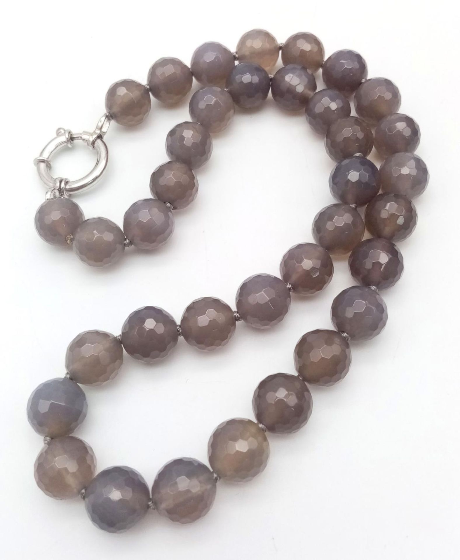 A Pia Purple Faceted Quartz Necklace. 46cm. In original packaging - Image 3 of 4